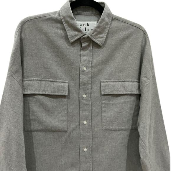 Frank & Eileen McLoughlin Gray Melange Utility Shirt Size XS/S Fireside Flannel - Picture 8 of 16